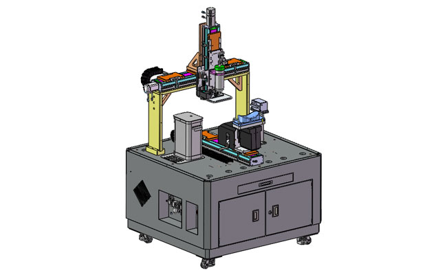 Five axis glue spraying machine