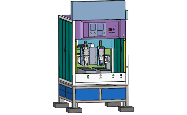 Dual spindle automatic cutting machine